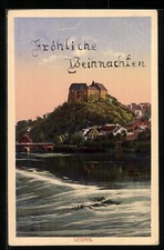 Leisnig, Blick auf die Burg, Ansichtskarte 1931 