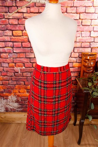 Vintage minirock rot - rot, kariert
