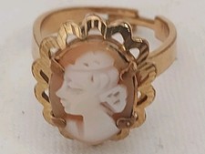 Kamee Ring  Vergoldeter