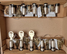 IKON RW6 - 10x Schließzylinder gleichschließend (1Haupt-Doppel+5Doppel+4Halb)