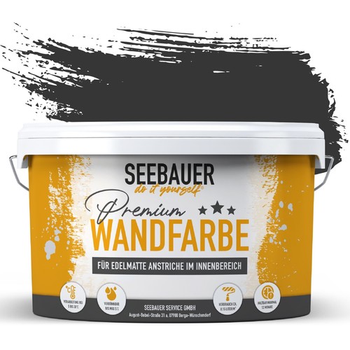 Seebauer diy wandfarbe schwarz - seebauer,