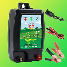Weidezaungerät Elektrozaungerät Set 1,5J-2J 12V 10KM Pferde Kühe Schafe Zäune DE