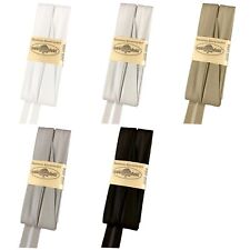 Schrägband / Einfassband Veganes Leder / Kunstleder gefalzt 3m x 20mm