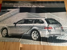 BMW Der neue 5er Touring, E60 Werbebanner, Fahne ca. 2,6x1,8 m, intern Rarität