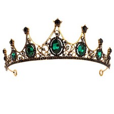 Grüne Kristallkrone Tiara