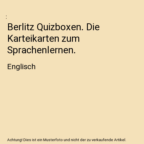 Berlitz quizboxen die - berlitz, quizboxen.