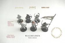 ZINN - kleine Waldelben Armee - 6 Elben - GW - unbemalt, entfärbt - ohne OVP