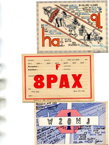 Set karten qsl - 3, amateurfunk