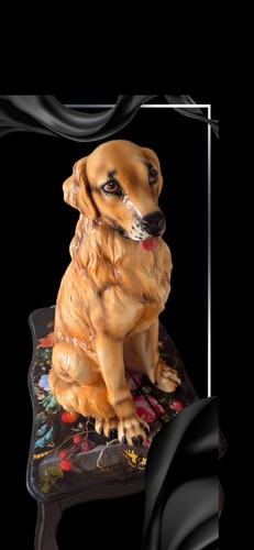 Keramik italy golden retriever - golden,