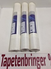 Vliestapete Marburg  3x 53107 (3Rollen) Streifen Creme Weiß Glitter Wohnzimmer