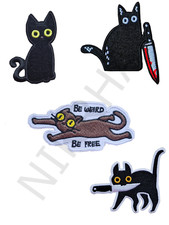 lustige schwarze Katze