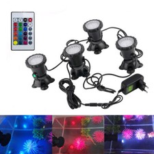 4x LED RGB Unterwasser Tauch Pool Licht Aquarium Garten Teich Lampe Beleuchtung
