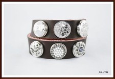 Button Druckknopf Leder