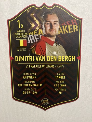 Ultimate darts card dimitri - card,