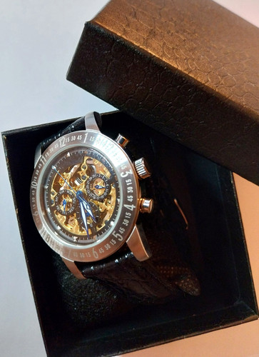 Herrenuhr skelettuhr mit - herrenuhr,
