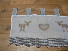 Scheibengardine Elch Bistrogardine Weihnachten Küche Kurzstores Stangendurchzug