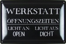 Blechschild 20x30cm gewölbt