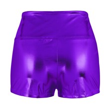 Damen Shorts Metallic Hot