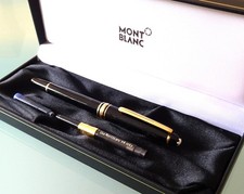 MONTBLANC MEISTERSTÜCK schöner PATRONEN-FÜLLER, Feder OM Nr. 144 CLASSIQUE, EDEL