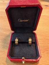 Original Cartier Ohrringe Tank 18K Gelbgold mit Diamanten