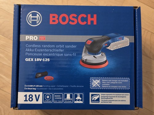 Bosch professional gex 18v - professional, 18v-125