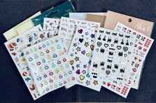 15St./SET Nail Art Nagel Aufkleber Wasser Tattoos Design