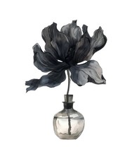 Aquarell Blumen Glas 9x9 cm