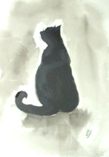 Schwarze Katze Original
