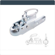 Rockinger Zugmaul / Kugelkupplung / Klaue KK92A Ø 70 mm für DDR Anhänger Qek HP