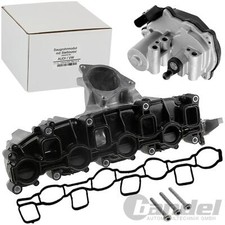 ANSAUGKRÜMMER + STELLMOTOR DRALLKLAPPEN für AUDI VW 2.0 TDI 110-170PS bis 08.09