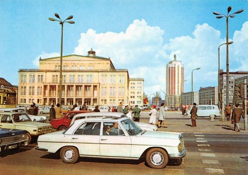 Postkarte leipzig opernhaus - leipzig,,