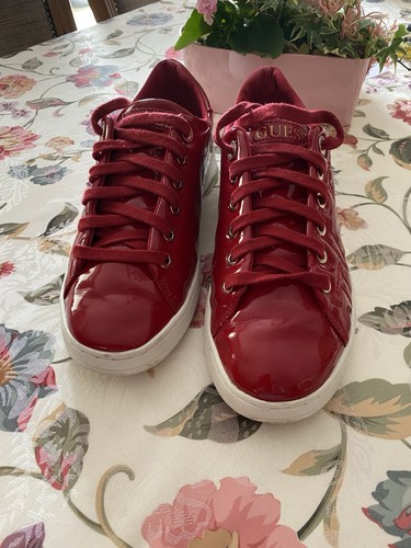 Guess damen logo sneaker rot - guess,