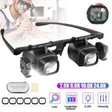 2x-24x LED Uhrmacherlupe