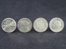 4 DDR Gedenkmünzen 10 Mark Münzen / Silbermünzen 1967, 1968, 1969, 1970; K118