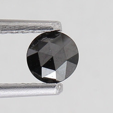 0.16CT Schwarz Farbe Rund Rose Schnitt Diamant Natürlich Kostüm für Geschenk