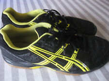 Schuhe ASICS GEL SQUAD black/yellow Gr. 47 Indoor/Handball E330Y Sportschuhe