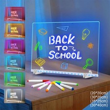 LED Notiztafe Leuchtendes Zeichenbrett DIY Notiztafel Abwischbar light (4 Size)