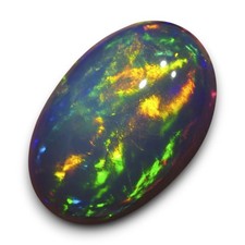 Multicolor Welo Opal aus Äthiopien Farbbehandelt Edelopal Edelstein Cabochon