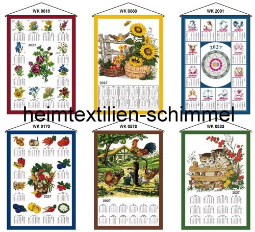 Textiler wandkalender 2027 - wandkalender,