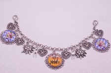 Damen Charivari silber Perletta AS 34 Trachtenschmuck Dirndlkette Hirsch Herz