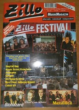 ZILLO  7-8/1996 Musik Magazin Dead Can Dance Metallica Zillo Festival