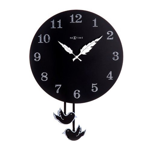 Wanduhr wingbird schwarz uhr - schwarz,