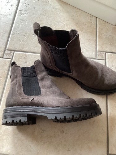 Chelsea boots mjus grau leder - grau,