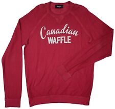 Dsquared2 T-Shirt Vintage Herren Rot Pullover Langarm Sweatshirt Gr.XL Baumwolle