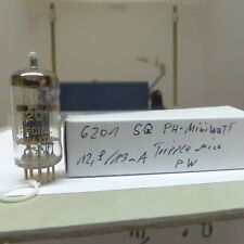 1x 6201 ECC81 ECC801-S Philips Miniwatt pinched waist SQ gold Tube Röhre 03