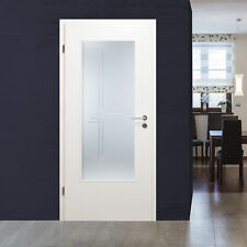 Glaseinsatz für Holztür Satinato mit Kristallrillenschliff LAR-972