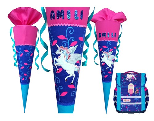 Schultüte einhorn passend zum - schultüte,
