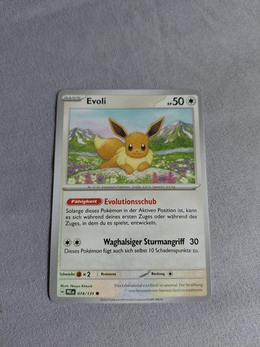 Pokémon karte evoli - karte,