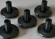 5 Stück Teppich Gleiter für Vitra schwarz Kunststoff Weichboden Eames Chair Soft