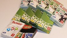 Quartett, Kartenspiel Pocket. Monopoly, Scrabble. UNO, Twister. Komplette Spiele